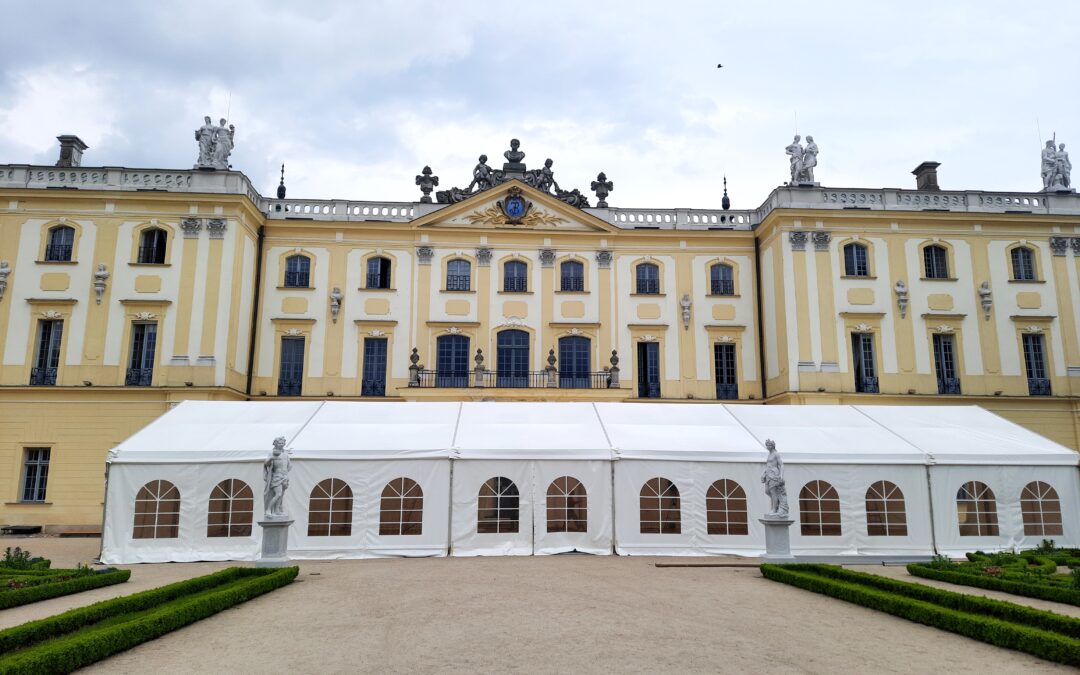 hala namiotowa 300m2- Event  w ogrodach Pałacu Branickich